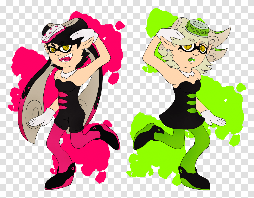Splatoon Squid Sisters By Lizzietheratcicle Splatoon Lizzietheratcicle Splatoon, Comics, Book Transparent Png