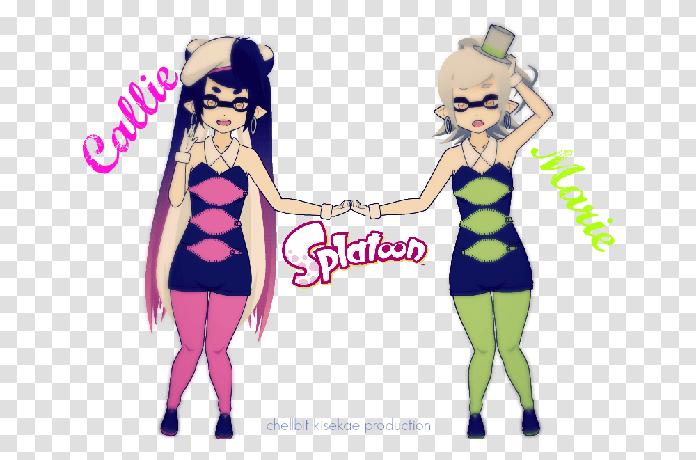 Splatoon Squid Sisters Exports By Chellbit On Human Squid Sisters Splatoon, Hand, Holding Hands, Person, People Transparent Png