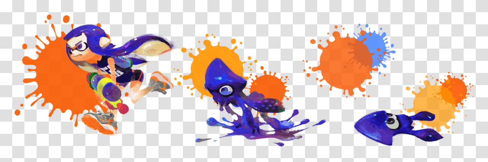 Splatoon Squid Transformation, Sea Life, Animal Transparent Png