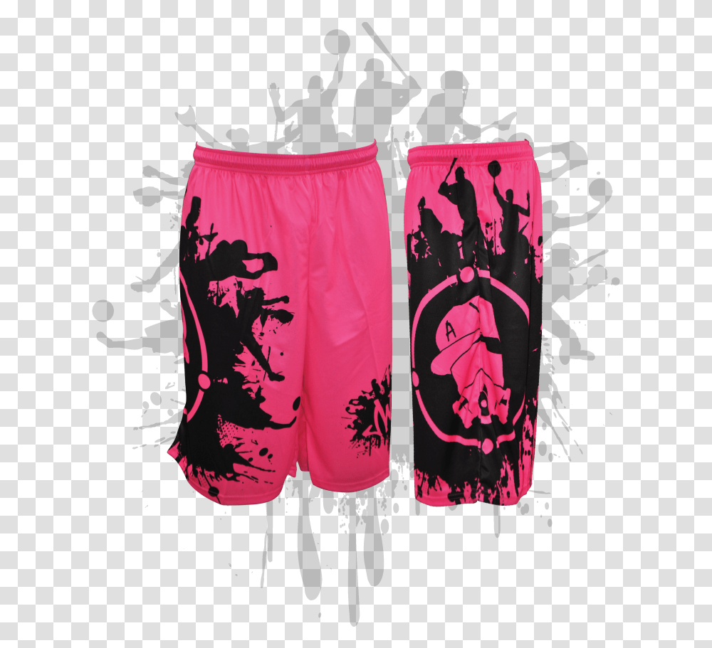Splatter Splash Mens Full Dye Shorts Neon Pinkblack Full Dye Mens Softball Jerseys, Apparel, Underwear, Lingerie Transparent Png
