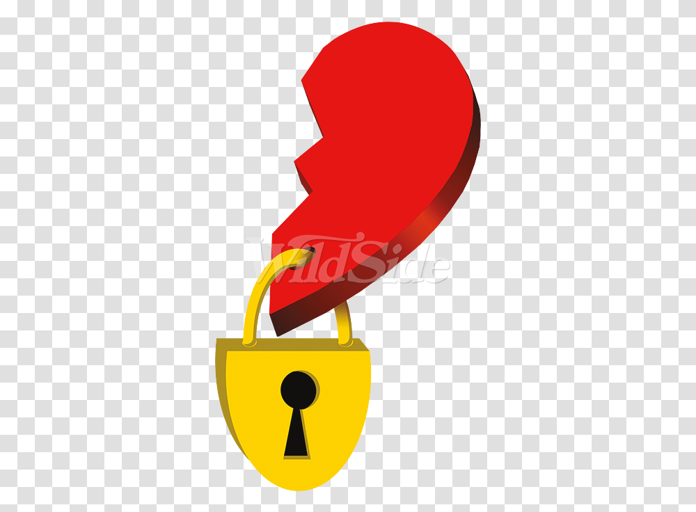 Split Heart With Lock Emblem Clipart Full Size Clipart Padlock, Text, Security Transparent Png