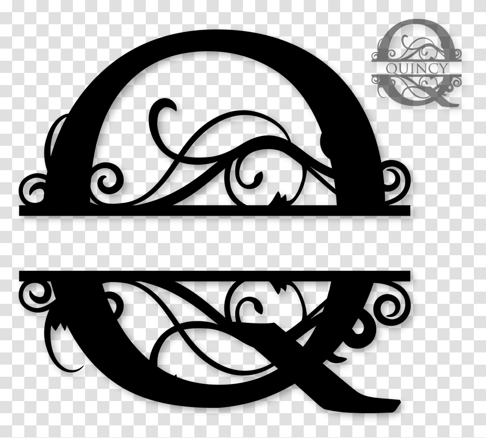 Split Letter S Black And White Split Monogram Font O, Gray, World Of Warcraft Transparent Png