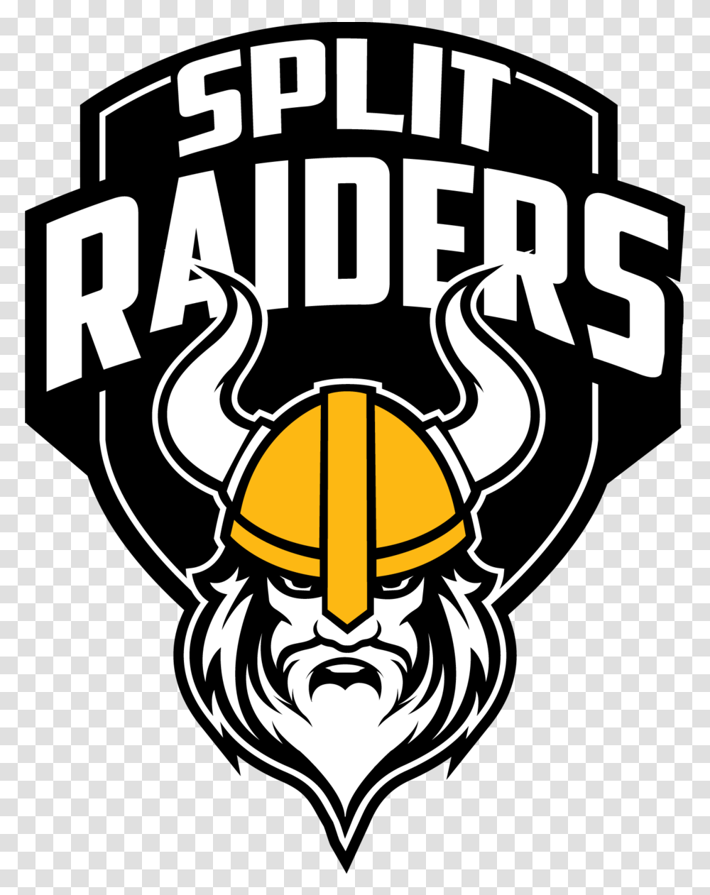 Split Raiders Split Raiders Logo, Symbol, Emblem, Trademark, Poster Transparent Png