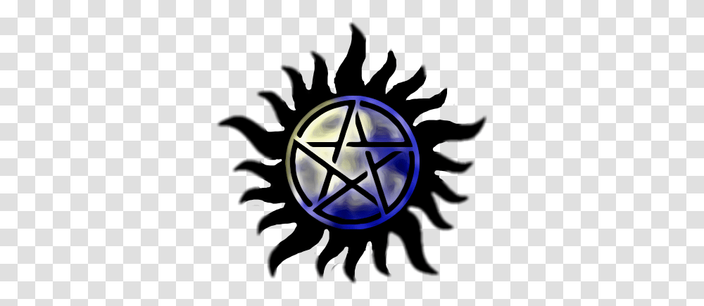 Spn Supernatural Tattoo Pentagram Antipossesion Symbol, Clock Tower, Architecture, Building, Star Symbol Transparent Png