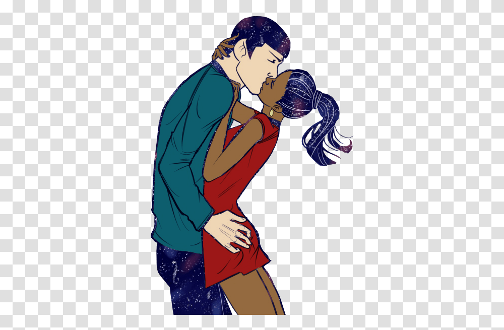 Spock And Uhura Fan Art, Apparel, Person, Sleeve Transparent Png