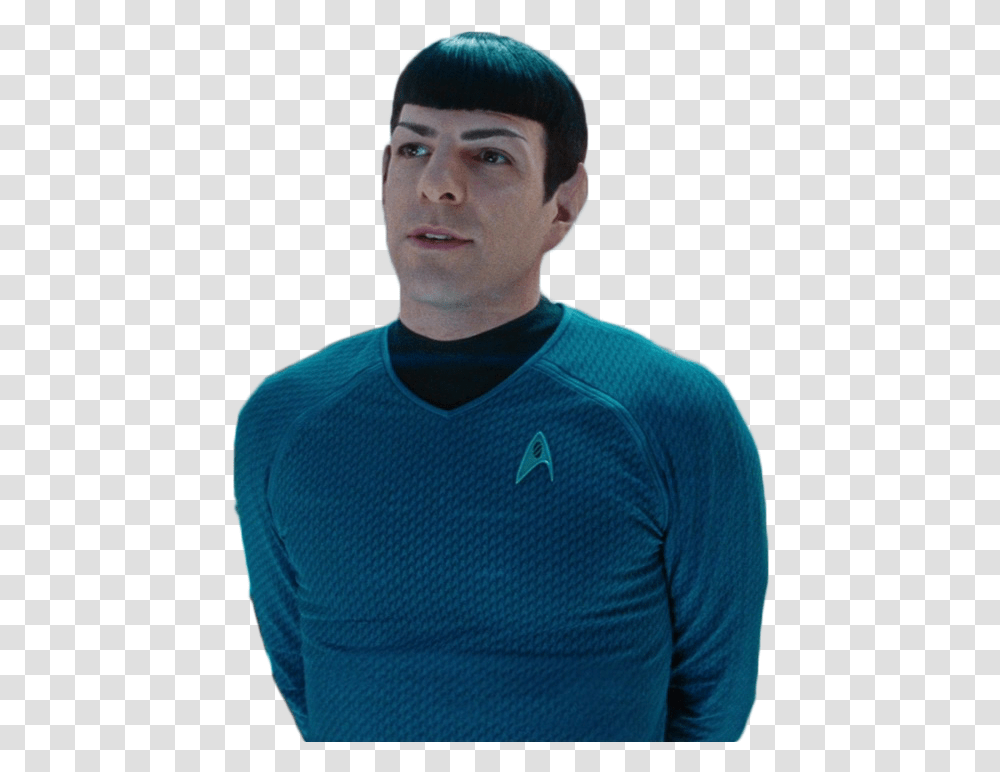 Spock From Star Trek Into Darkness Last Spock, Sleeve, Person, Long Sleeve Transparent Png