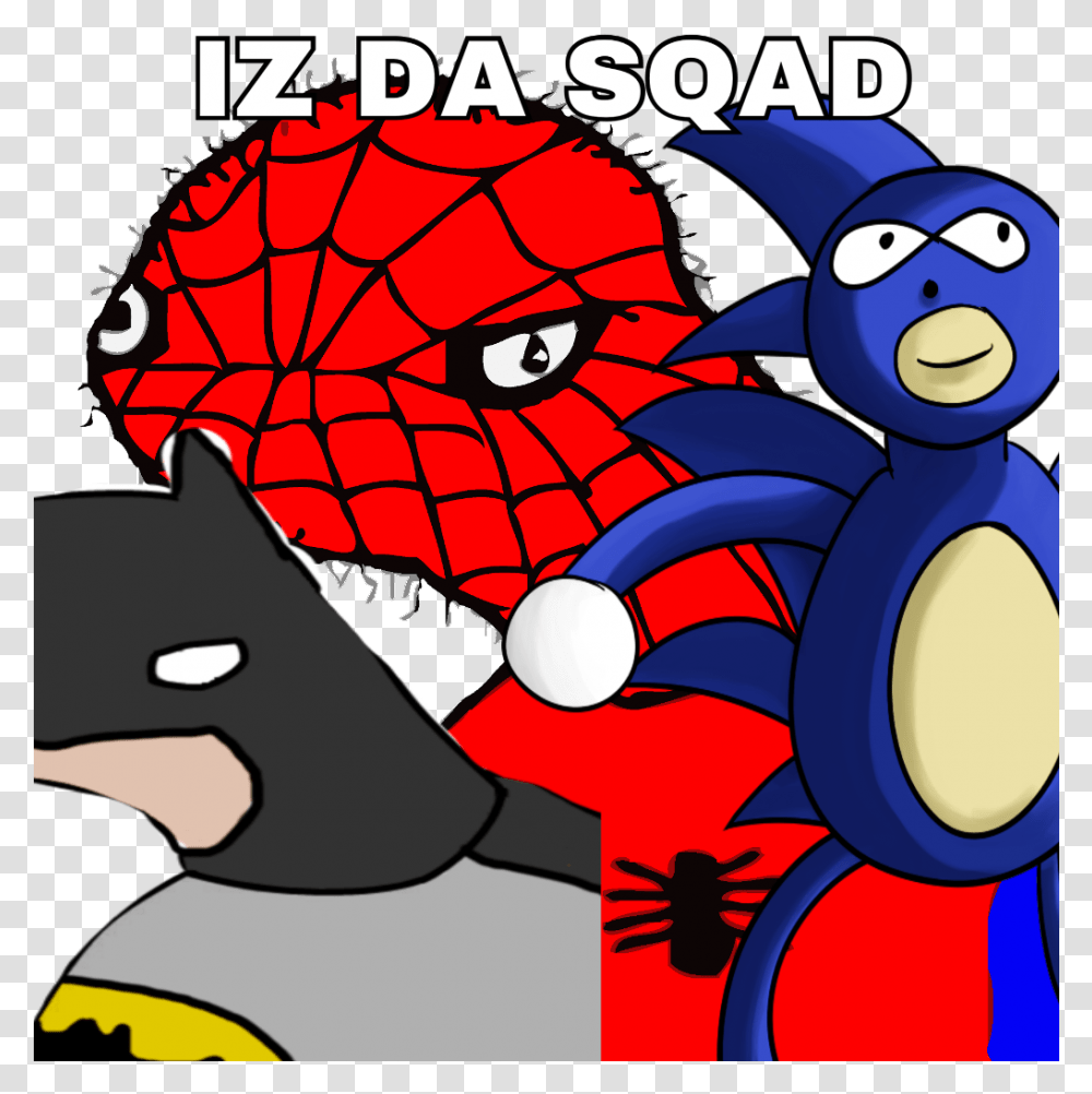 Spoderman Adn Boman Adn Sanic Spiderman Meme, Poster, Advertisement Transparent Png