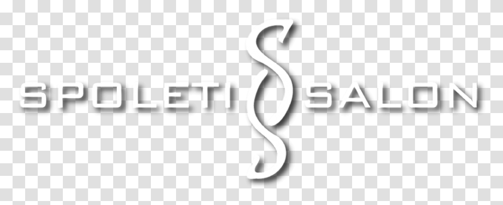 Spoleti Salon Logo White W Shadow Calligraphy, Label, Alphabet, Sticker Transparent Png