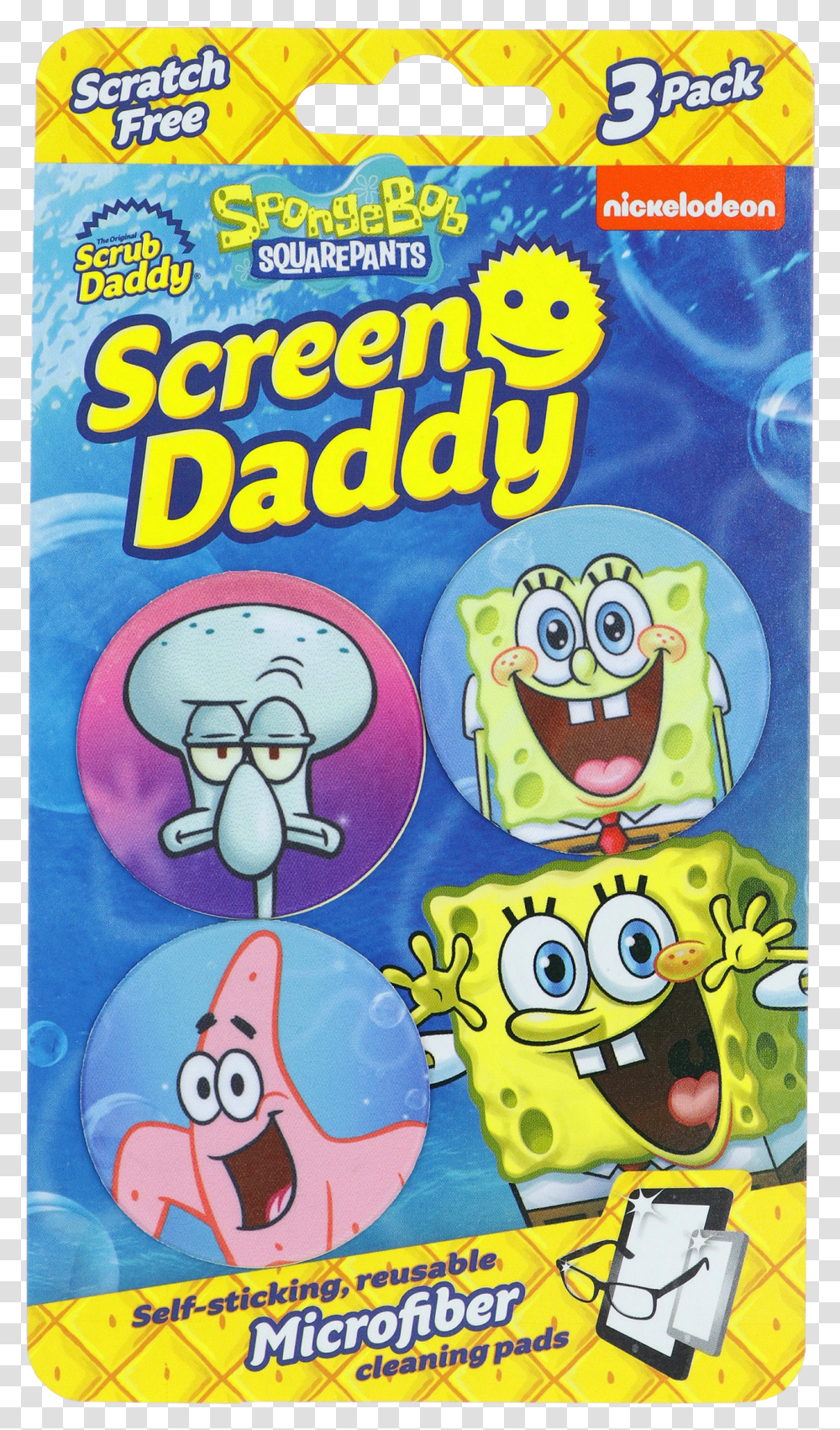 Sponge Bob Screen Daddy 3ct Free Spongebob Toys Transparent Png