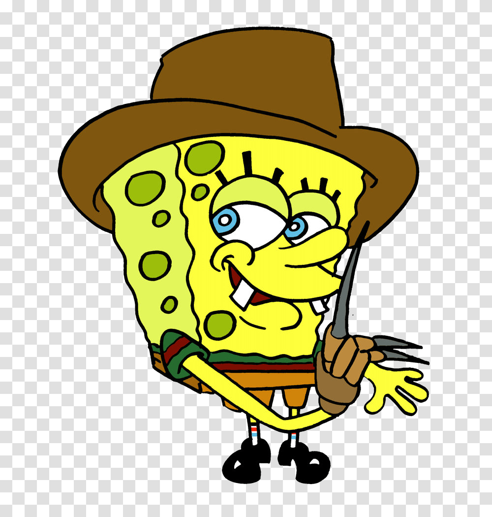 Spongebob, Character, Apparel, Hat Transparent Png