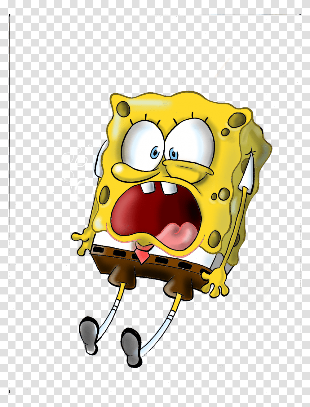 Spongebob, Character, Teeth, Mouth, Poster Transparent Png