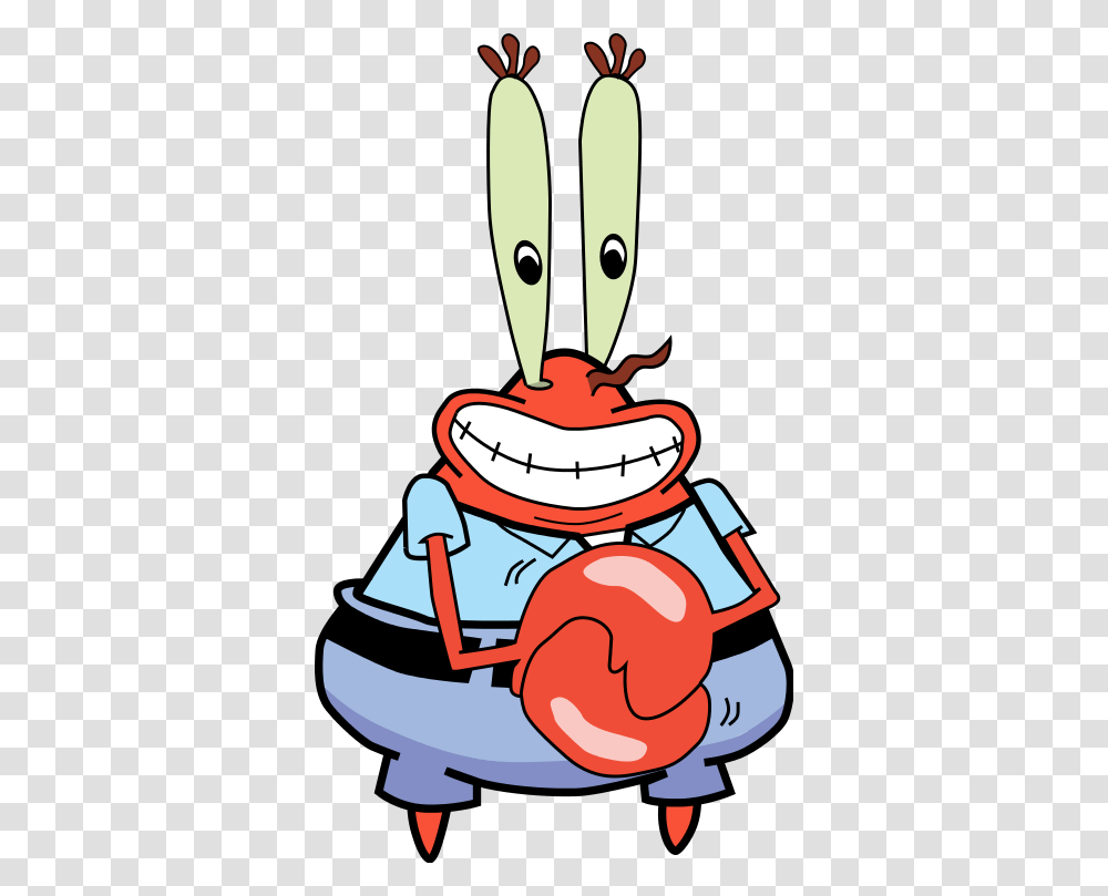 Spongebob Characters Mr Krabs, Label, Plot, Peel Transparent Png