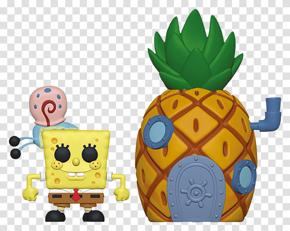Spongebob Clipart Funko Pop Spongebob Pineapple, Plant, Fruit, Food, Soccer Ball Transparent Png