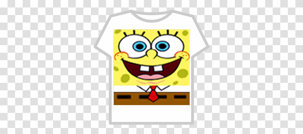 Spongebob Facepng Roblox Spongebob Squarepants Shirt Roblox, Clothing, Apparel, Label, Text Transparent Png