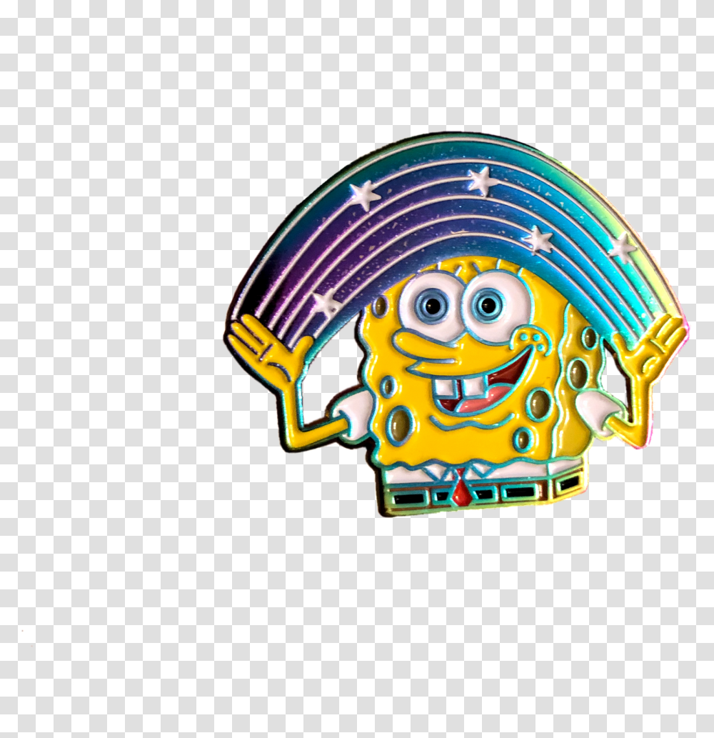 Spongebob Imagination Happy, Helmet, Graphics, Art, Statue Transparent Png