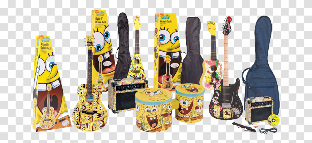 Spongebob Instruments, Musical Instrument, Leisure Activities, Guitar, Drum Transparent Png