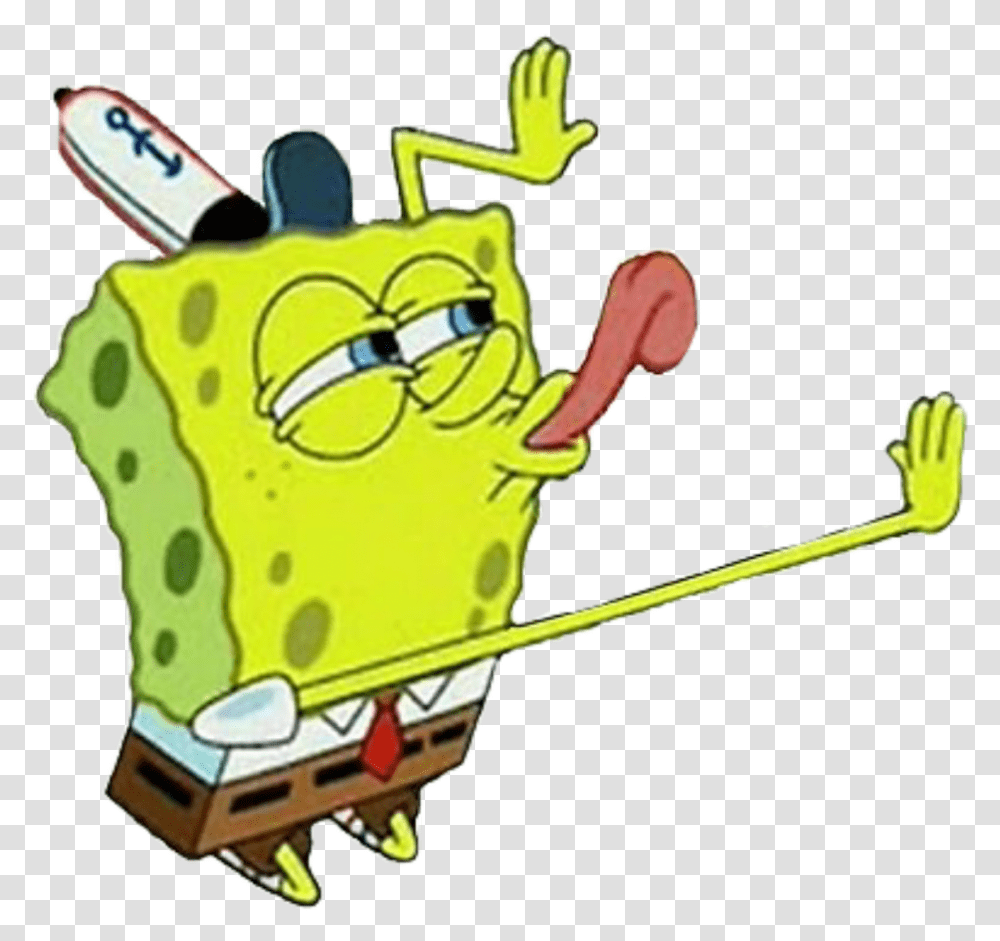 Spongebob Licking Meme Cartoons Spongebob Licking Meme, Bow Transparent Png
