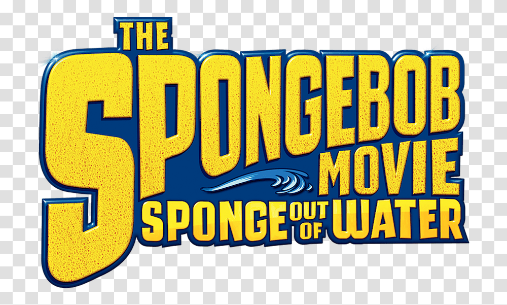 Spongebob Movie Sponge Out Of Water Logo, Word, Meal, Food Transparent Png