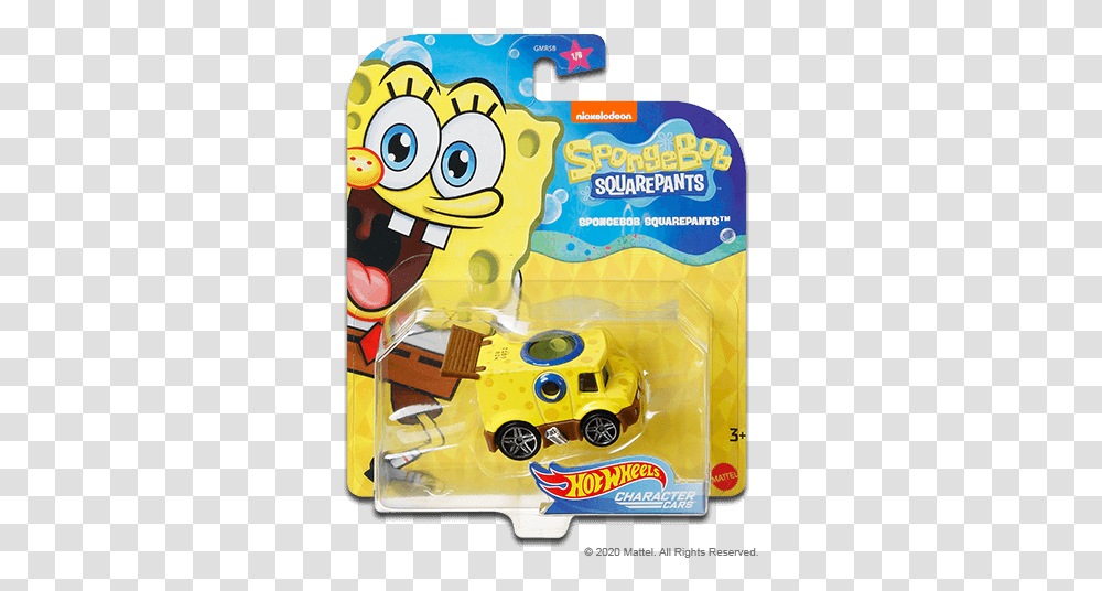 Spongebob Squarepants Character Cars News Mattel Hot Hot Wheels Spongebob Squarepants, Text, Vehicle, Transportation, Toy Transparent Png