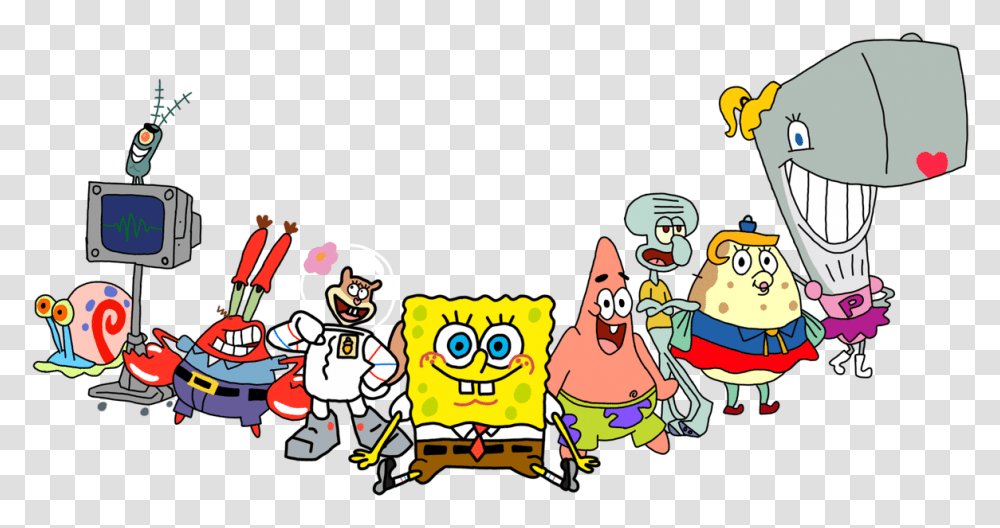 Spongebob Squarepants In My Drawing Style Spongebob Squarepants Characters, Performer, Crowd Transparent Png