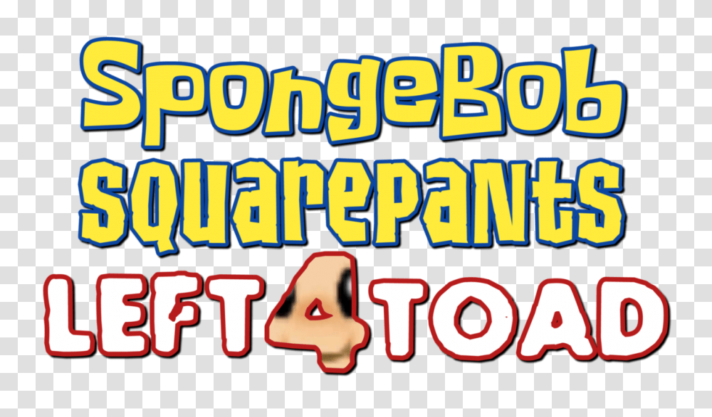 Spongebob Squarepants Left Toad, Alphabet, Face, Number Transparent Png