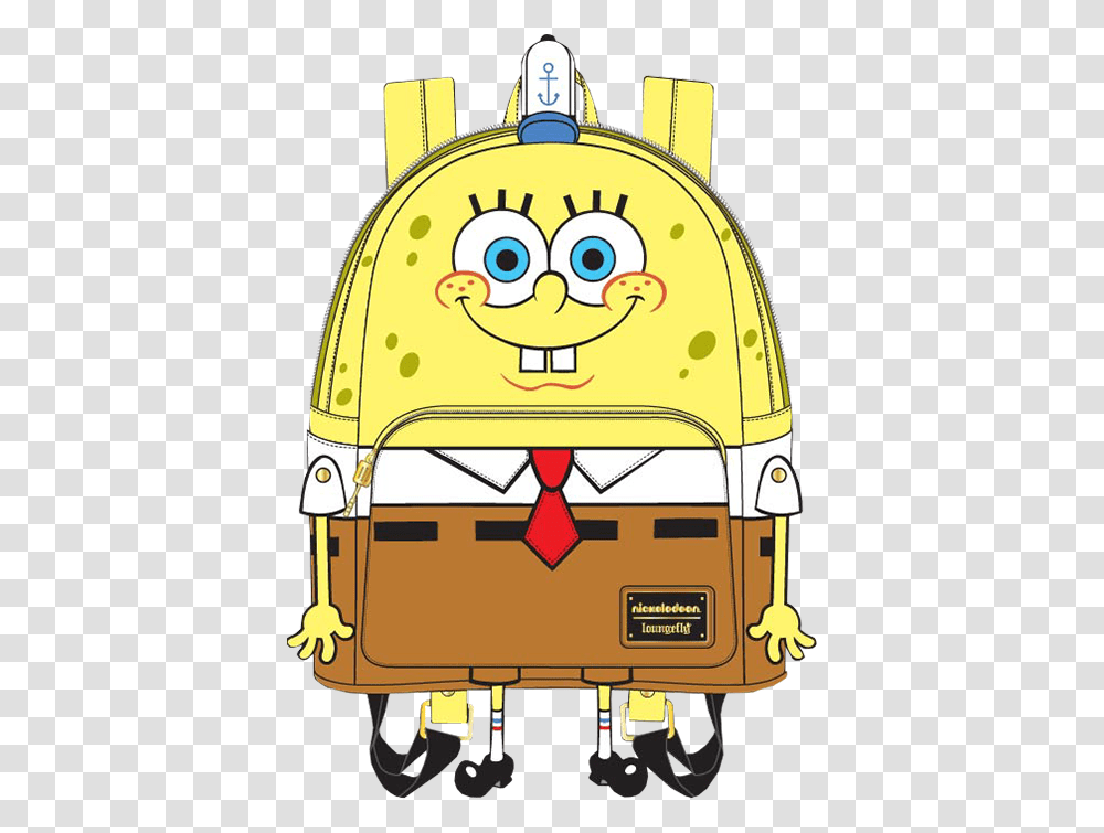 Spongebob Squarepants Mini Backpack By Loungefly Spongebob Loungefly Backpack, Bag, Peeps, Bus, Vehicle Transparent Png