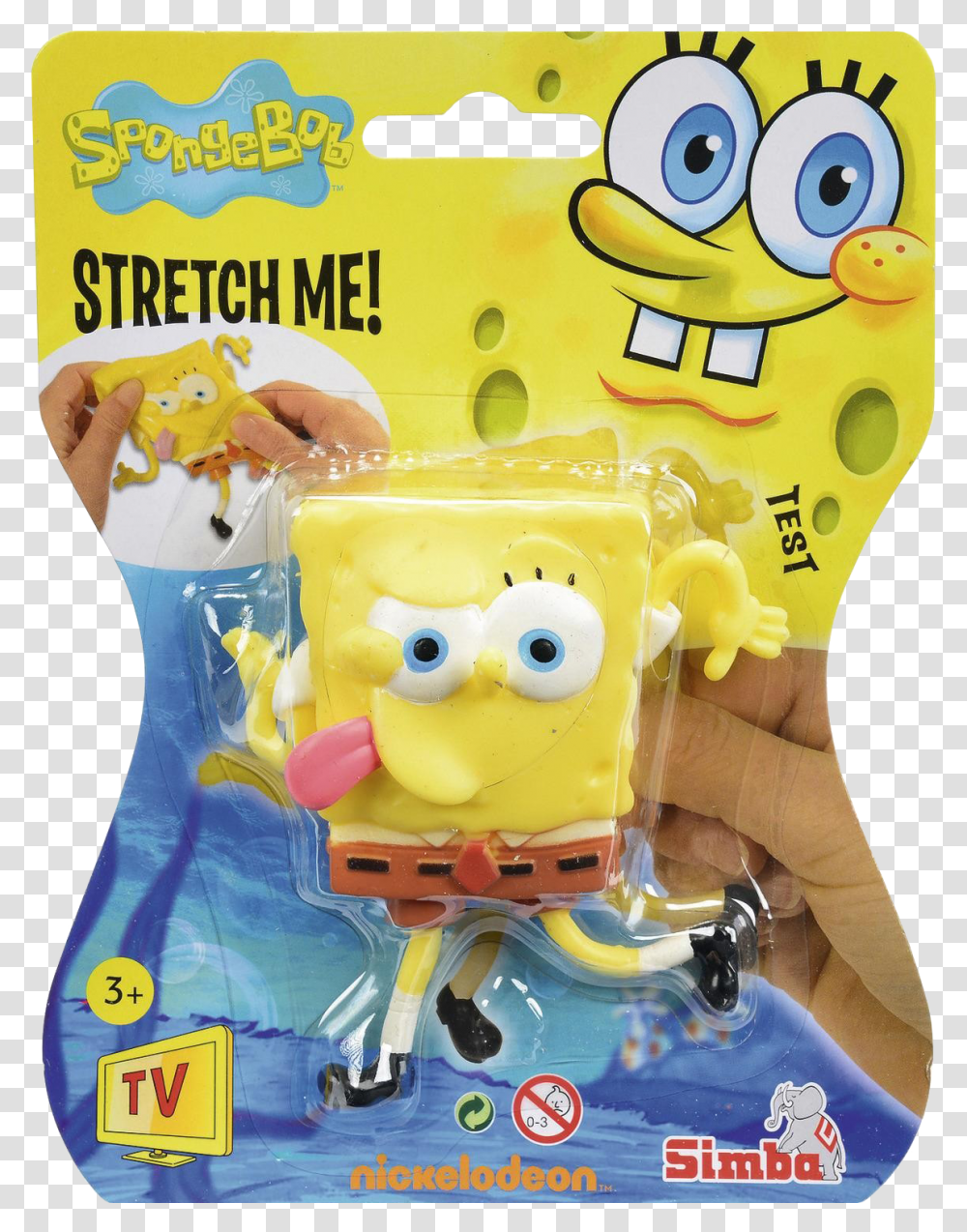 Spongebob Stretch Figurine Stretchy Spongebob, Diaper, Toy, Inflatable Transparent Png