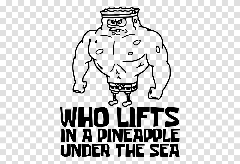 Spongebob Who Lifts In A Pineapple Under The Sea Workout Cartoon, Gray, World Of Warcraft Transparent Png
