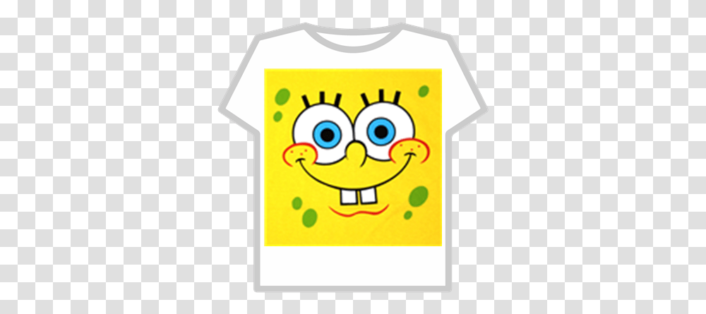 Spongebobs Face Spongebob T Shirt Roblox, Clothing, Apparel, Number, Symbol Transparent Png