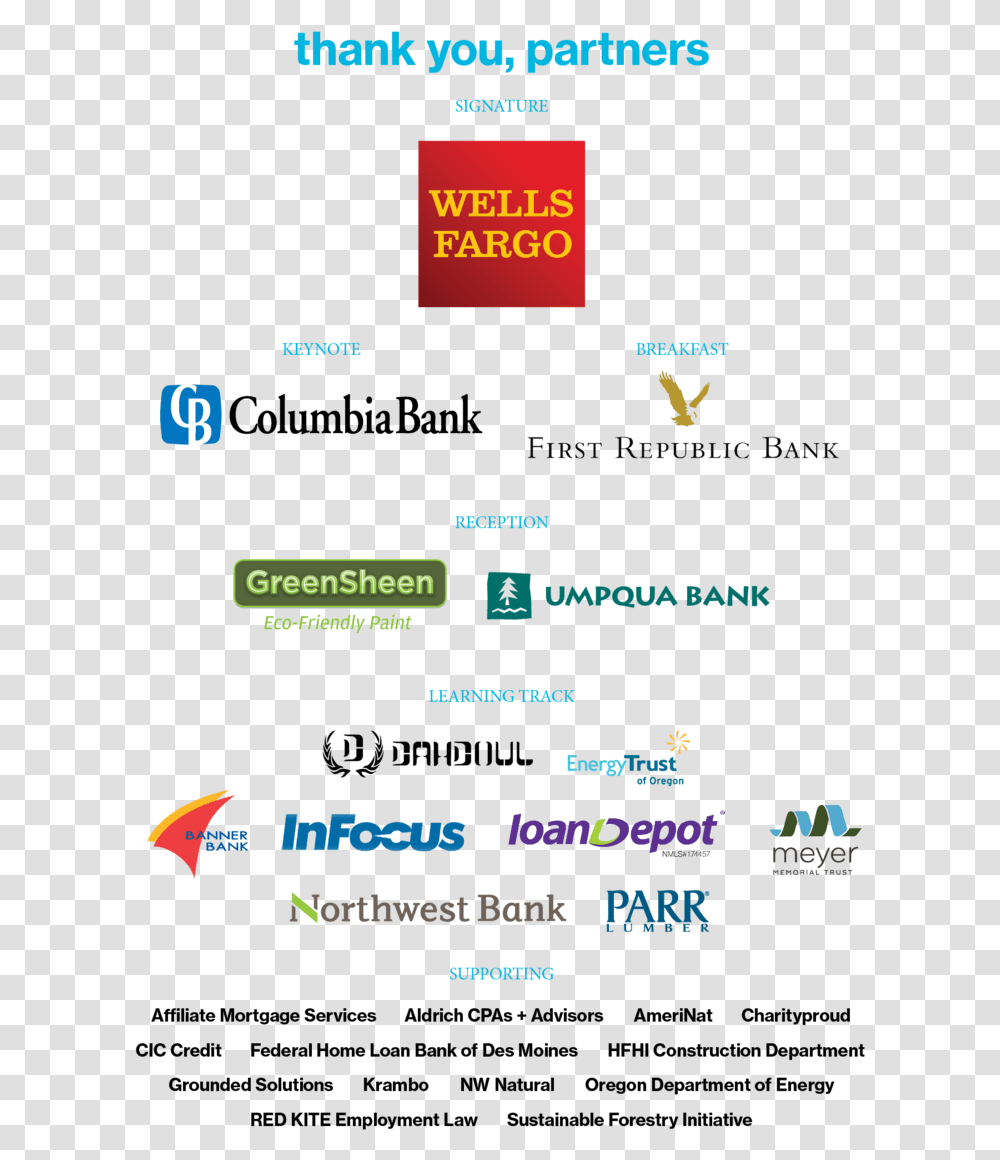 Sponsor Grid Wells Fargo, Word, Number Transparent Png