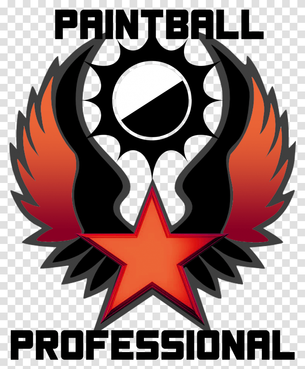 Sponsored By Dye Paintball You Can Win The Award Which Red Star With Wing, Star Symbol, Poster, Advertisement Transparent Png