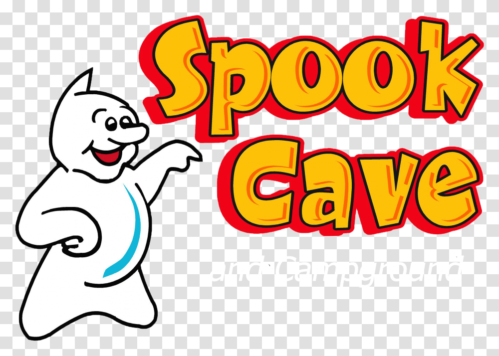 Spook Cave Amp Campground Ghost Cave Iowa, Label, Sticker, Alphabet Transparent Png
