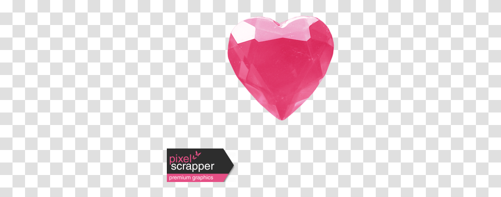 Spookalicious Pink Heart Gem Graphic By Sheila Reid Heart Gem, Crystal, Gemstone, Jewelry, Accessories Transparent Png