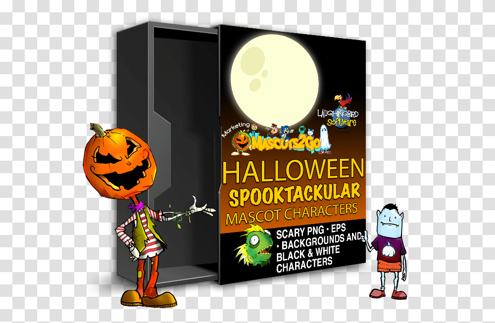 Spooktakular Boxshot Illustration, Poster, Advertisement, Flyer, Paper Transparent Png
