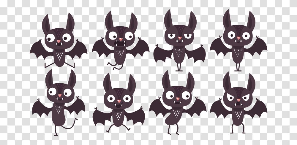 Spooky Bats For Halloween Tenstickers Cartoon, Mammal, Animal, Cat, Pet Transparent Png