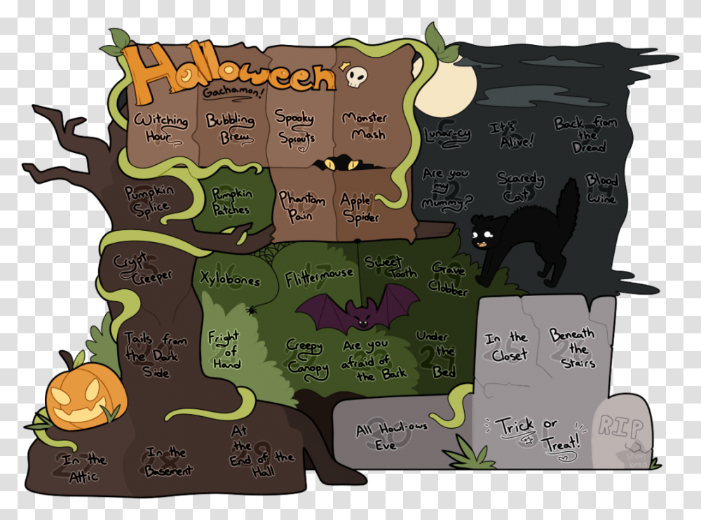 Spooky Clipart Calendar Cartoon, Word, Vegetation, Plant Transparent Png