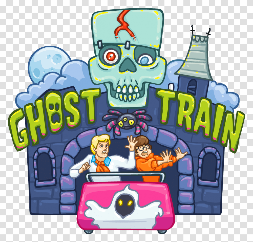 Spooky Clipart Train Ghost Train Ride Clipart, Doodle, Drawing, Building, Architecture Transparent Png