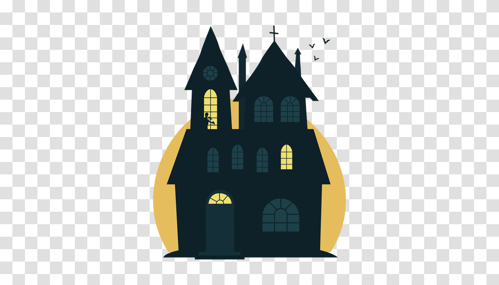 Spooky Halloween Haunted House, Spire, Tower, Architecture, Building Transparent Png