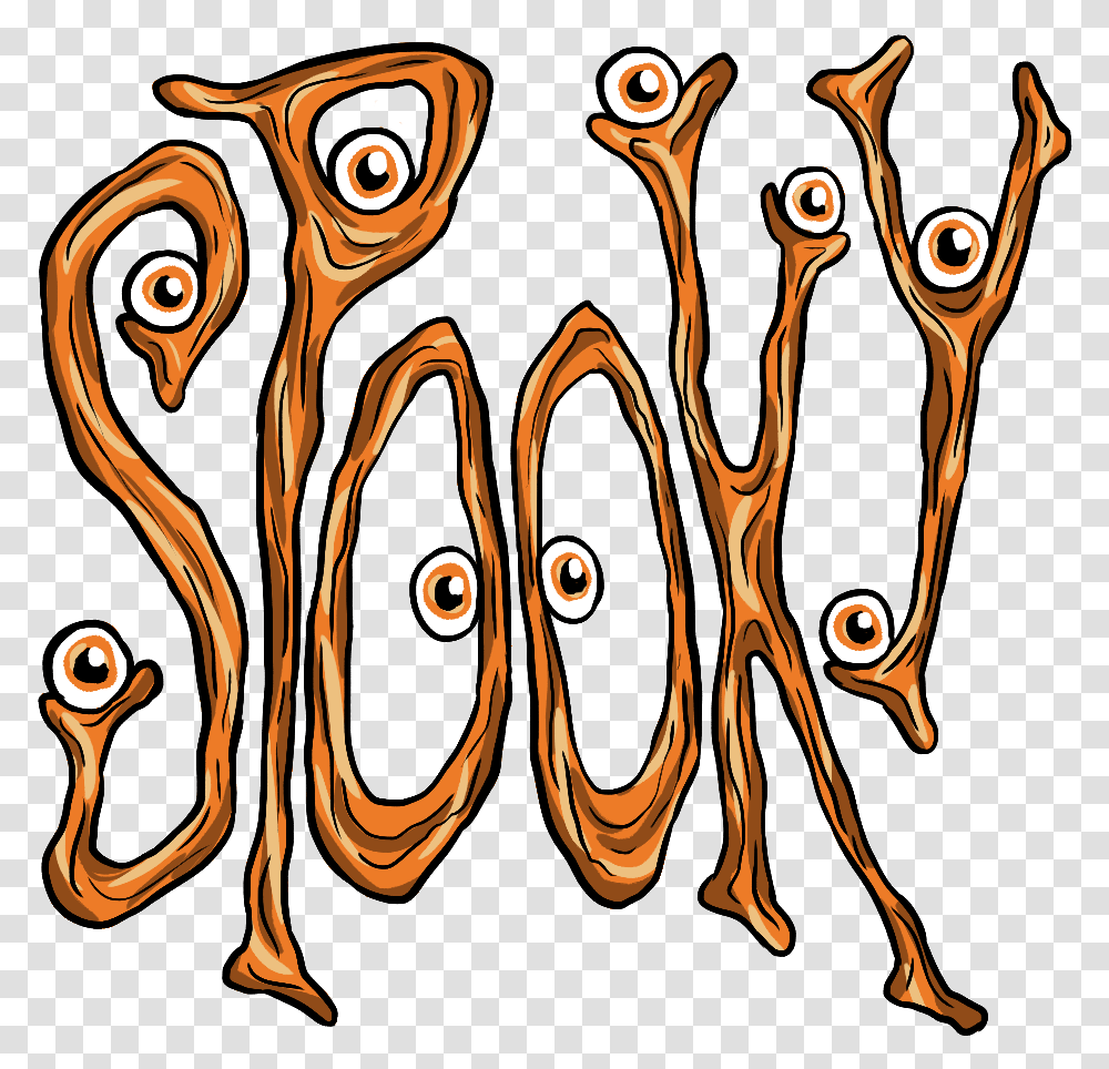 Spooky Images In Collection Illustration, Art, Text, Alphabet, Scissors Transparent Png