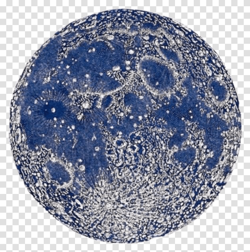 Spooky Moon Clipart Vintage Blue Aesthetic, Outer Space, Astronomy, Universe, Outdoors Transparent Png