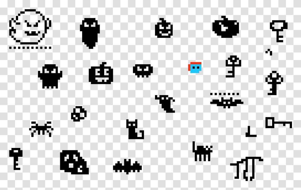 Spooky Pixel Art Fonts, Pac Man Transparent Png