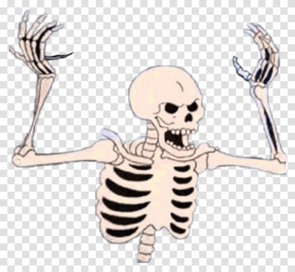 Spooky Skeleton Halloween Sticker Spooky Scary Skeletons, Person, Human, Drawing, Art Transparent Png