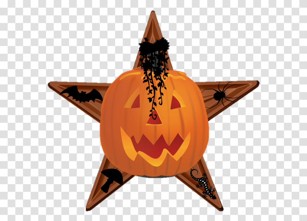 Spooky Species Barnstar Pumpkin With A Face, Plant, Vegetable, Food, Halloween Transparent Png