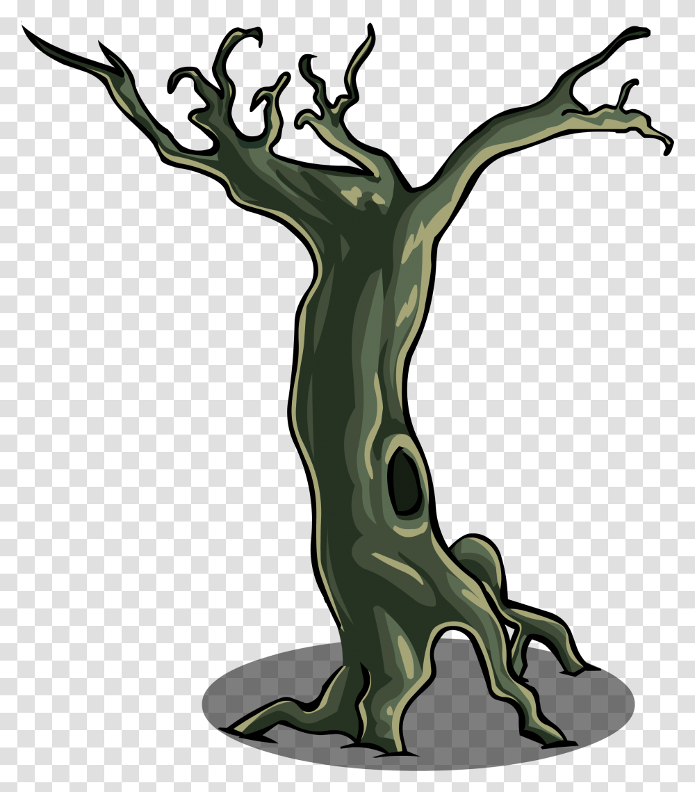 Spooky Tree Club Penguin Wiki Fandom Powered, Plant, Tree Trunk, Antelope, Wildlife Transparent Png