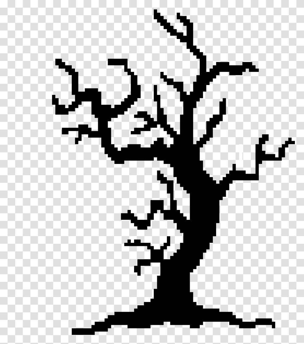Spooky Trees Clipart Download Spooky Tree Silhouette, Minecraft Transparent Png