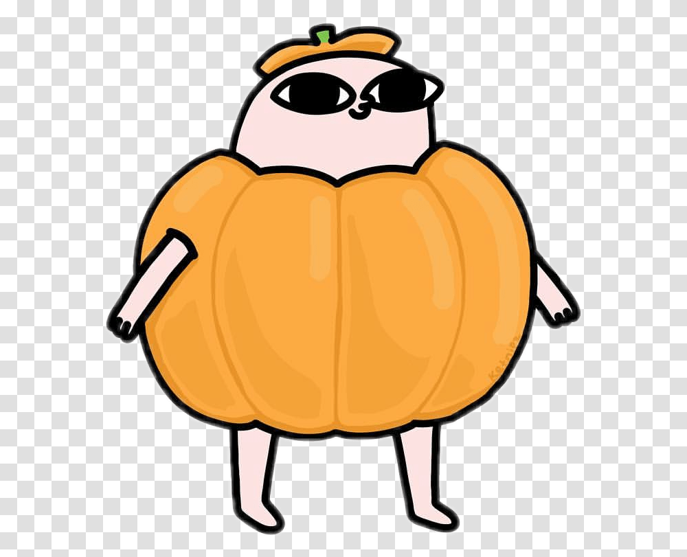 Spookyforestpng Halloween Pumpkin Ketnipz Orange Spooky Sticker Ketnipz, Clothing, Apparel, Food, Vegetable Transparent Png
