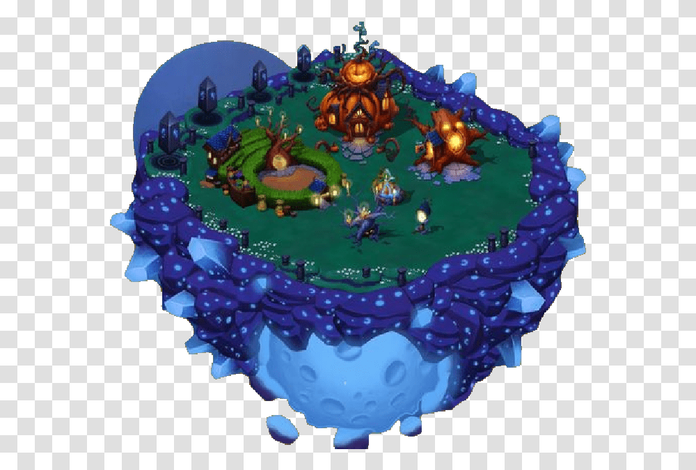 Spookymoonisland Dragonvale Moon Island Theme, Birthday Cake, Dessert, Food, Purple Transparent Png