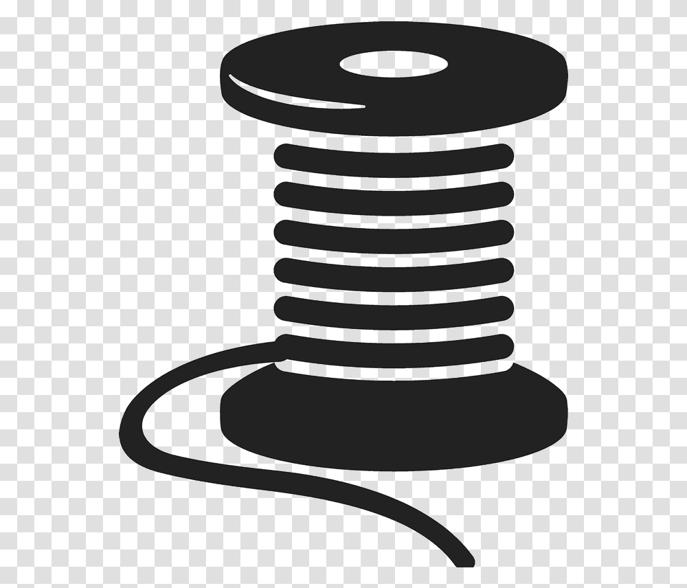 Spool Of Thread Rubber Stamp Spool Of Thread, Spiral, Coil, Rotor, Machine Transparent Png