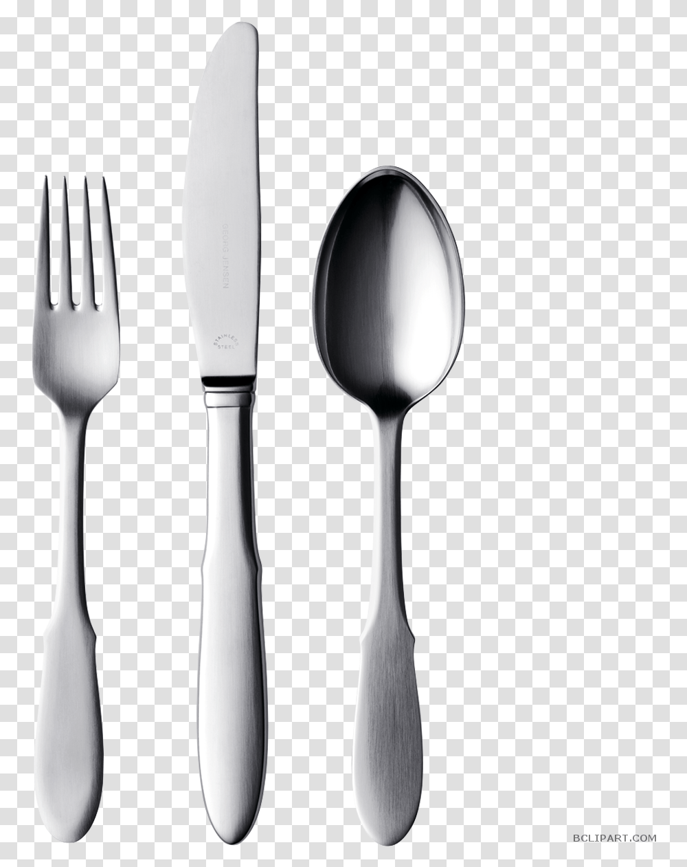 Spoon Clipart Black And White Fork Spoon Clipart, Cutlery Transparent Png