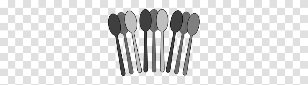 Spoon Clipart Gray, Fork, Cutlery Transparent Png